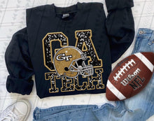 Load image into Gallery viewer, College Football faux glitter (Multiple Choices) DTF transfer
