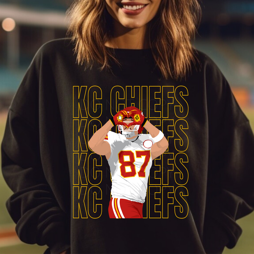 KC Chiefs 87 Love TS DTF transfer (multiple colors)