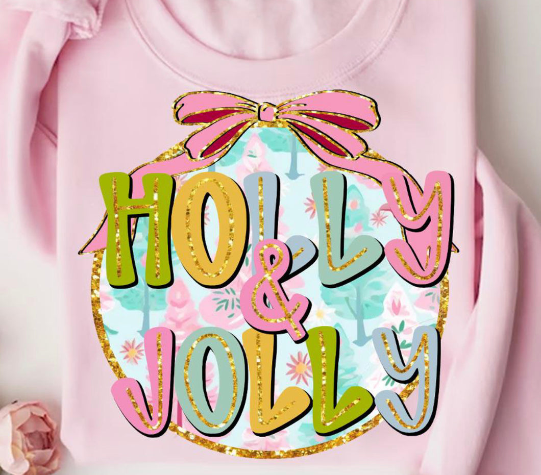 Holly Jolly DTF transfer