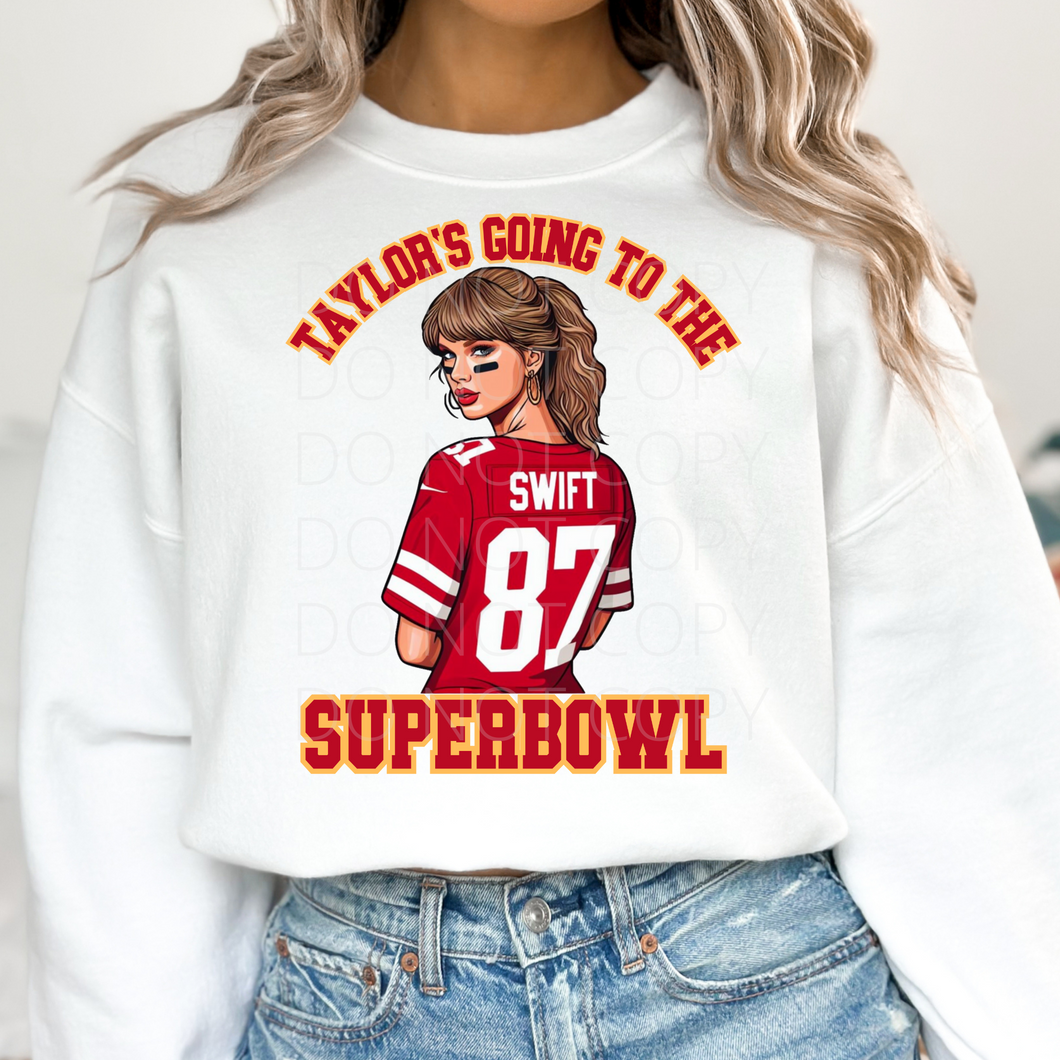 Tay's Going to the Super Bowl TS DTF transfer