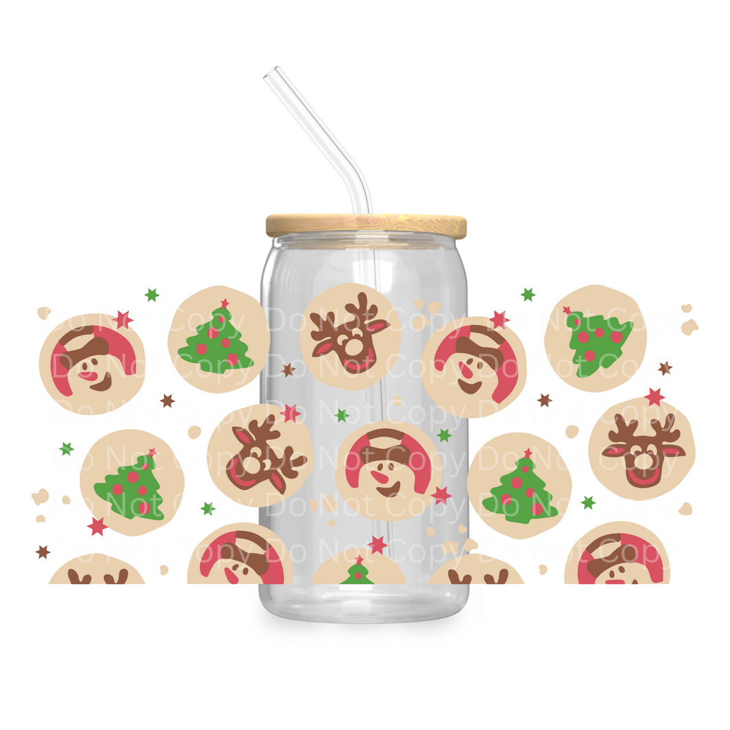 Christmas Cookies - UV DTF 16 oz Cup Wrap