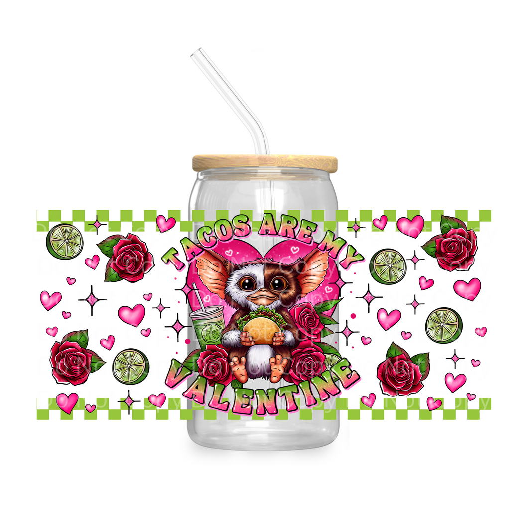 Gremlin Tacos are my Valentine - UV DTF 16 oz Cup Wrap