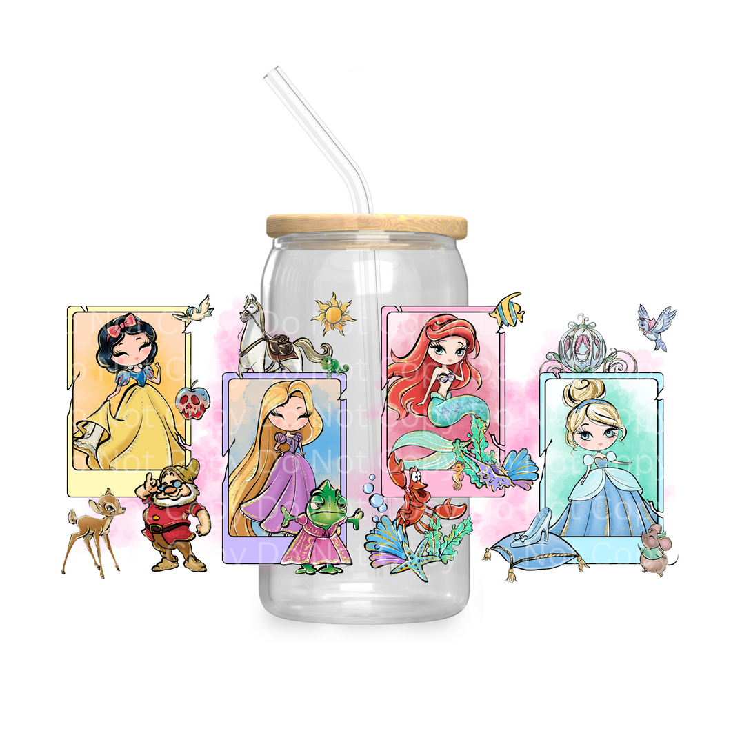 Snow Princess & Friends photos  - UV DTF 16 oz Cup Wrap