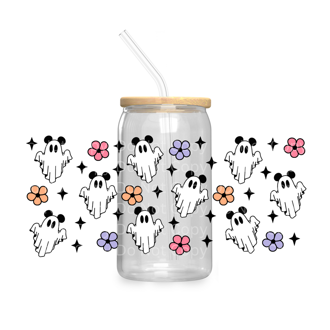 Mouse Mini Ghosts  - UV DTF 16 oz Cup Wrap