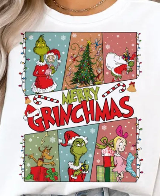 Merry Grinchmas 6 photos DTF transfer