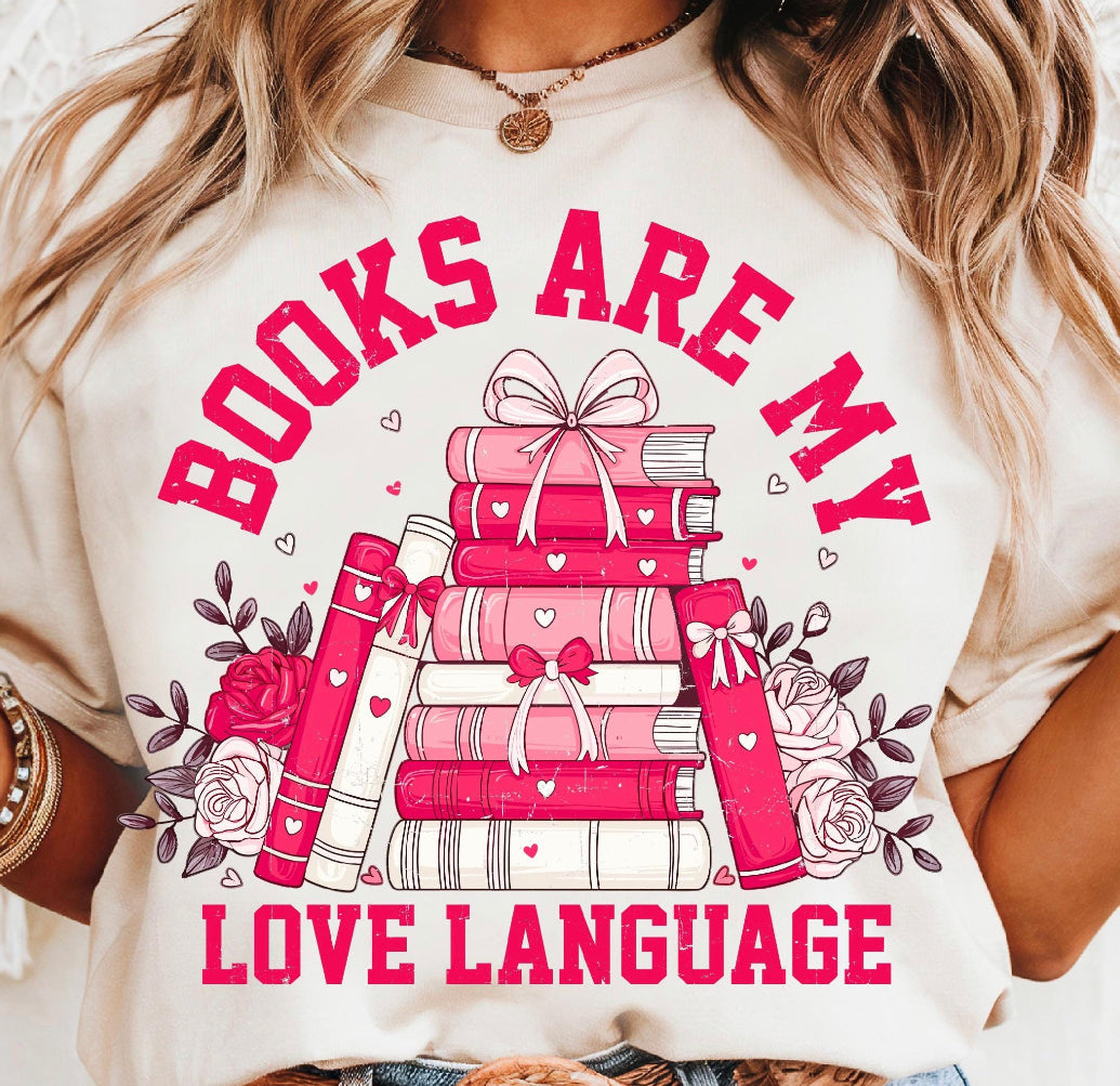 Books are My Love Language DTF transfer