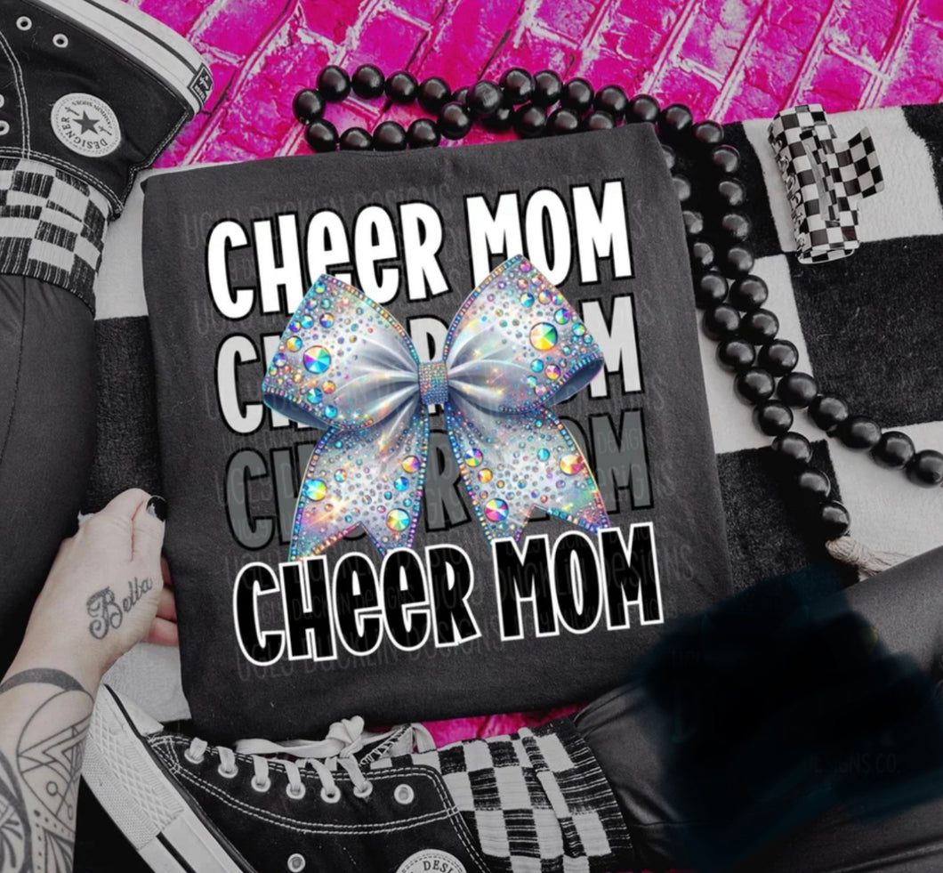 Cheer Mom neutral DTF transfer