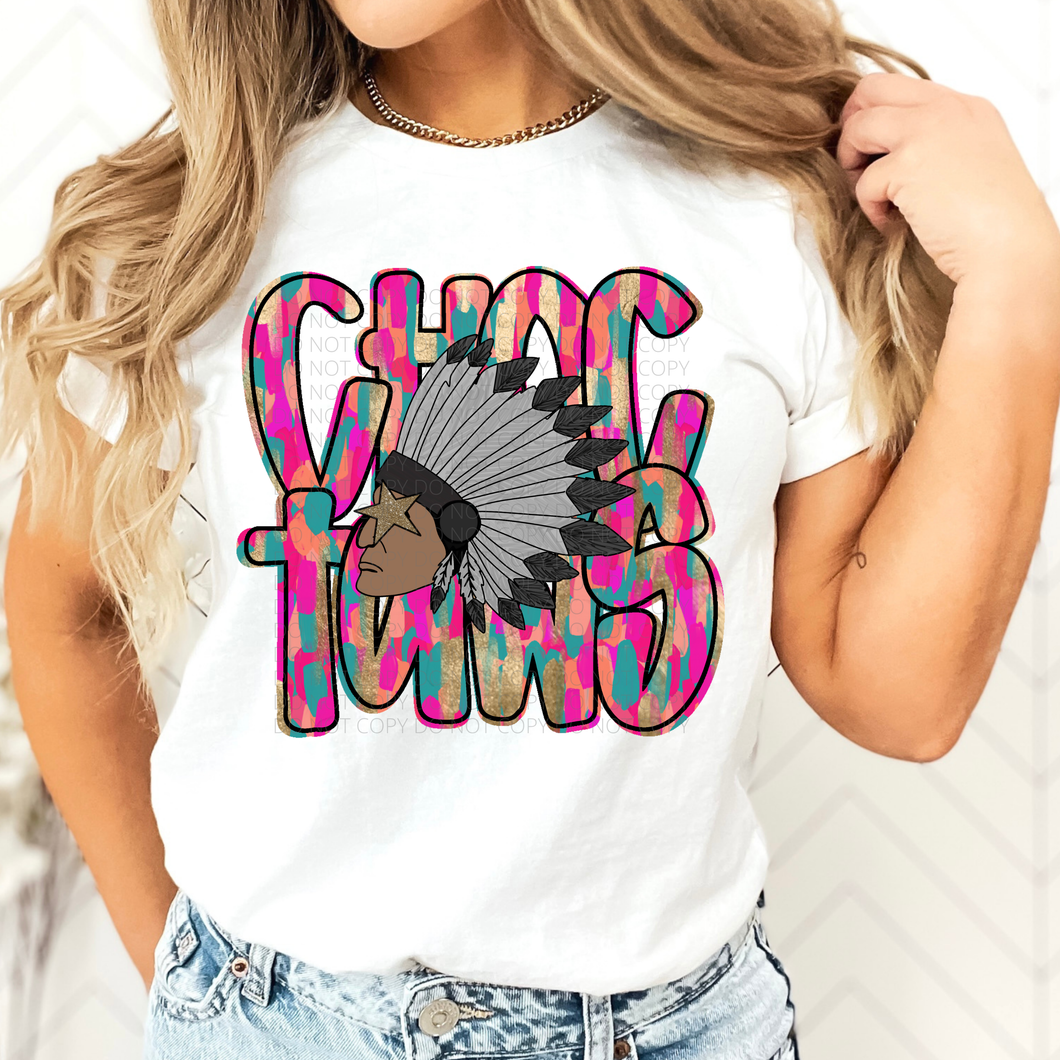Choctaws Brushstroke Mascot DTF transfer