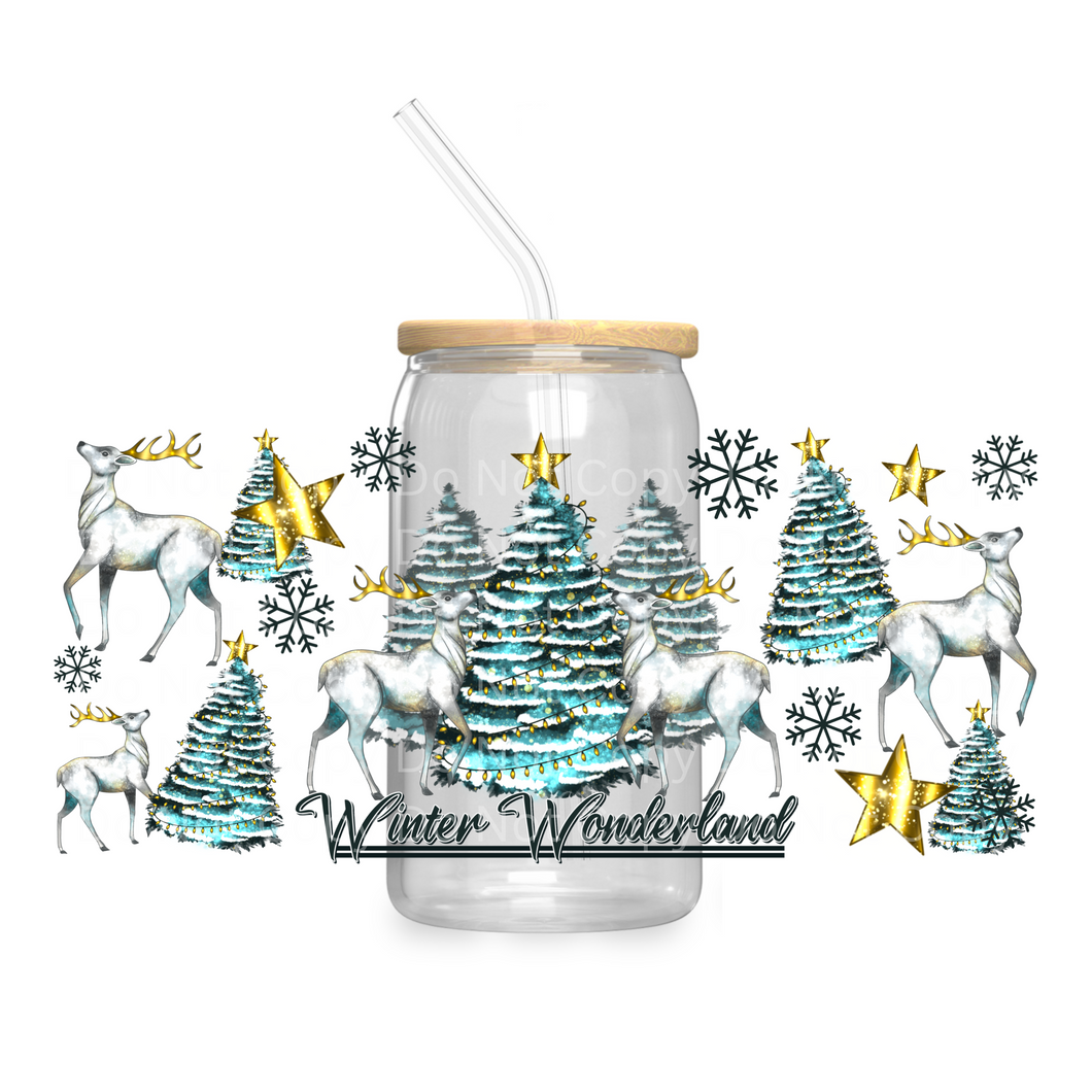 Winter Wonderland - UV DTF 16 oz Cup Wrap