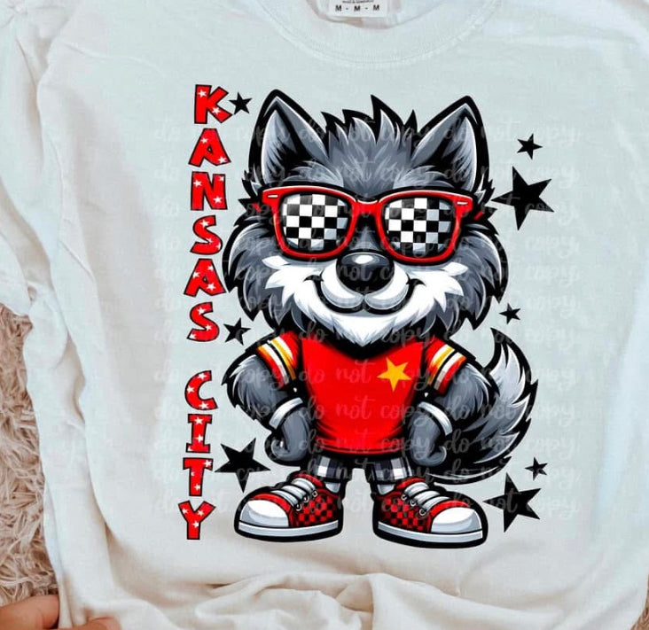 KC Chiefs Mascot DTF transfer