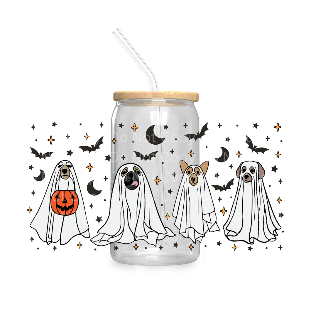 4 Ghost Dogs - UV DTF 16 oz Cup Wrap