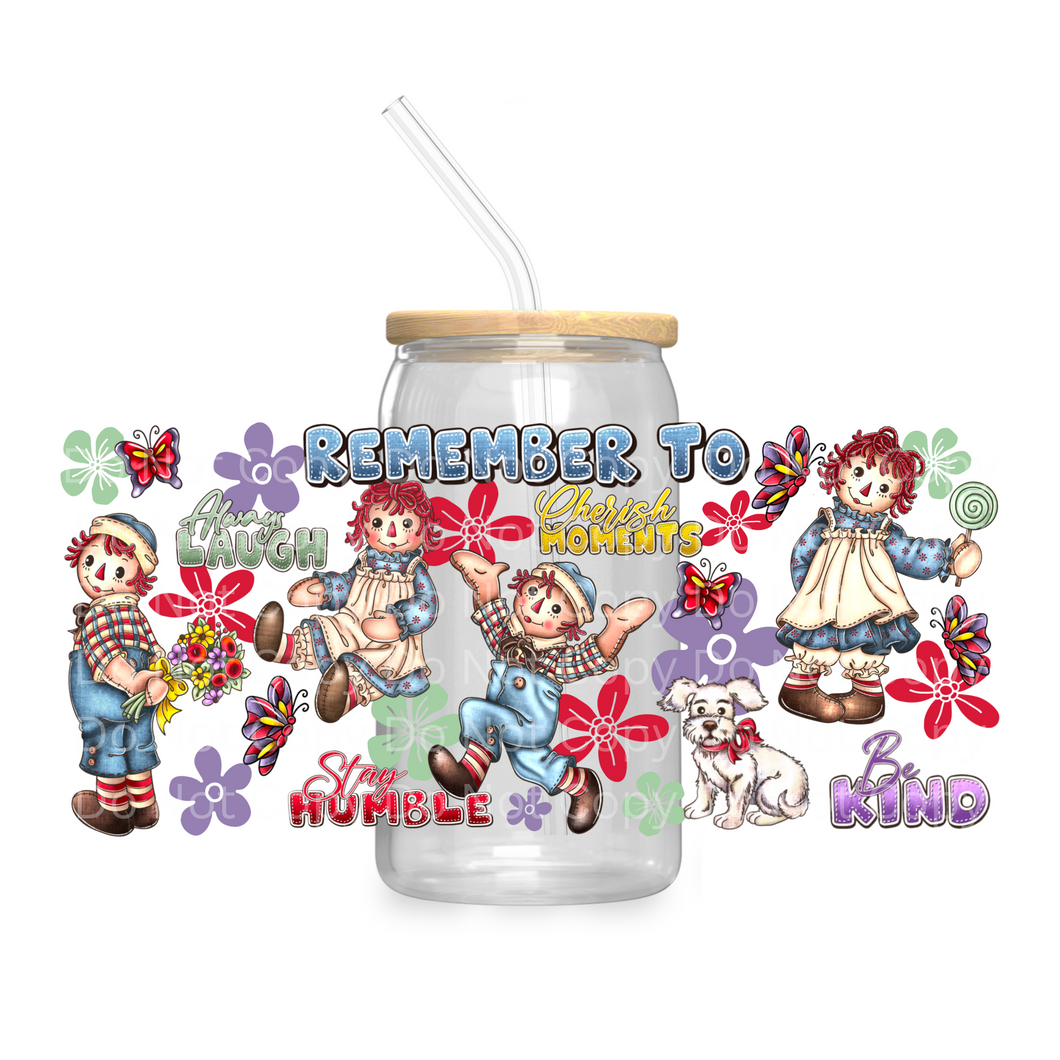 Ann & Andy Remember Moments - UV DTF 16 oz Cup Wrap