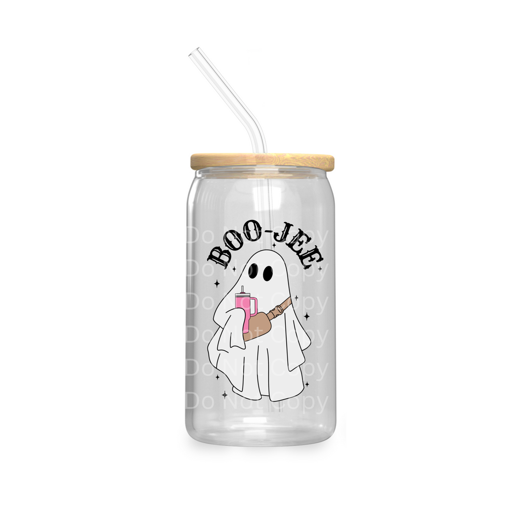 Boo Jee ghost - UV DTF cup decal