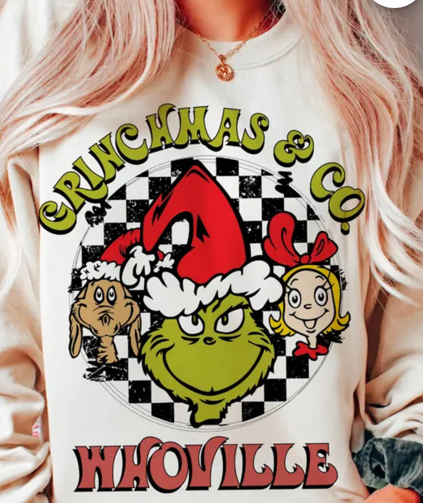 Grinchmas & Co Whoville DTF transfer