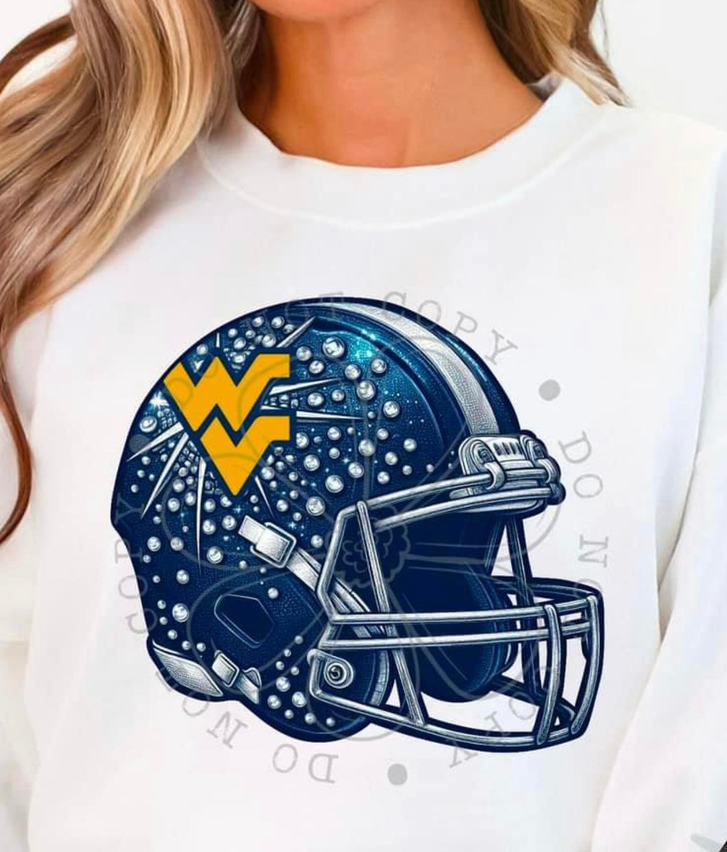 West Virginia Football Helmet DTF transfer