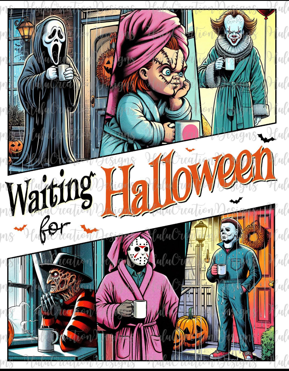 6 Horror Guys Waiting for Halloween