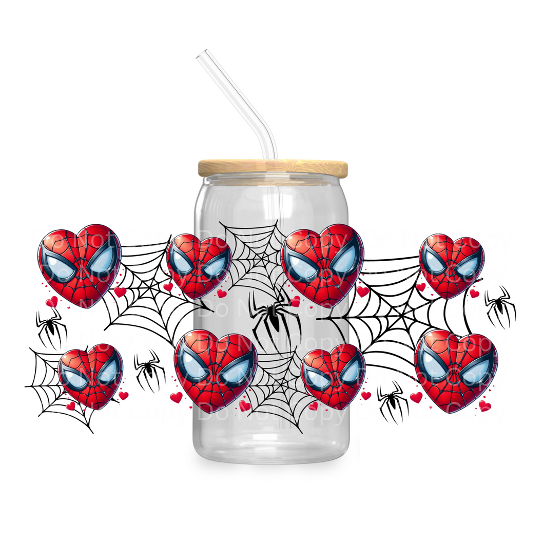 Spider valentine - UV DTF 16 oz Cup Wrap