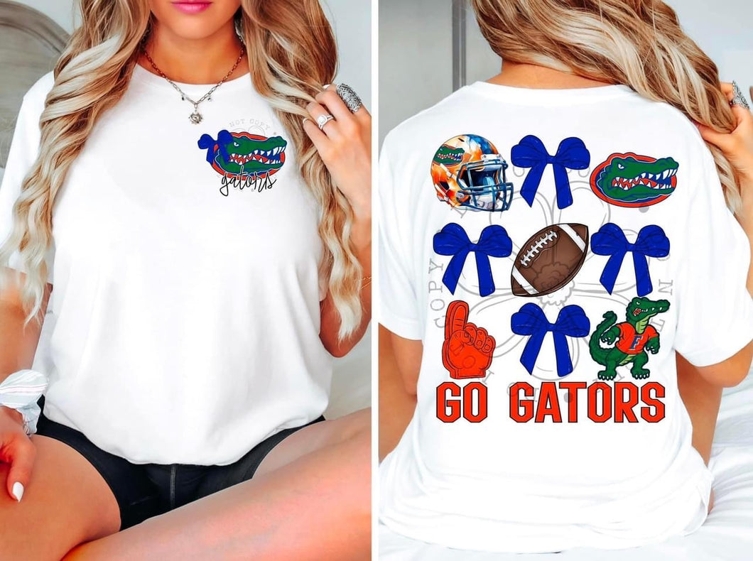 Gators Coquette pocket & back SET DTF transfer