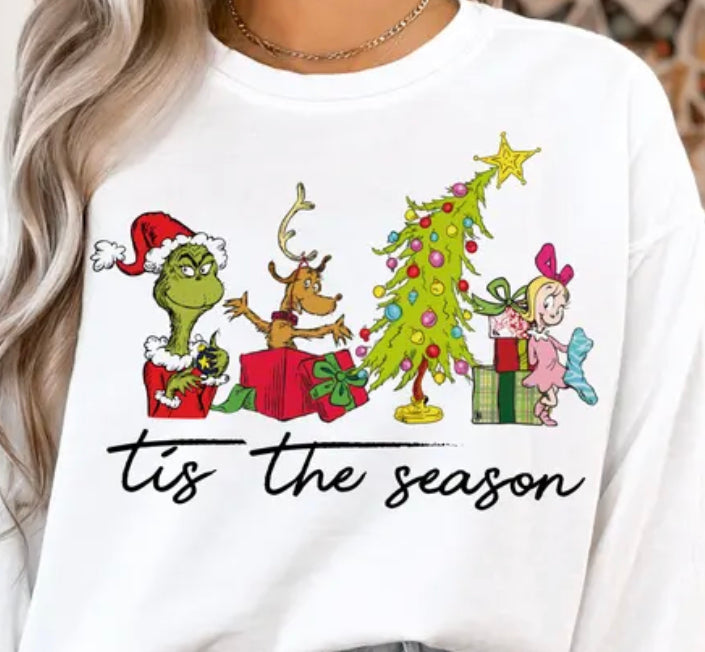 Tis the Season Green Guy & friends DTF transfer