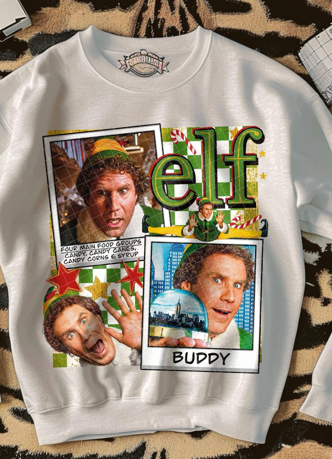 Elf Collage DTF transfer