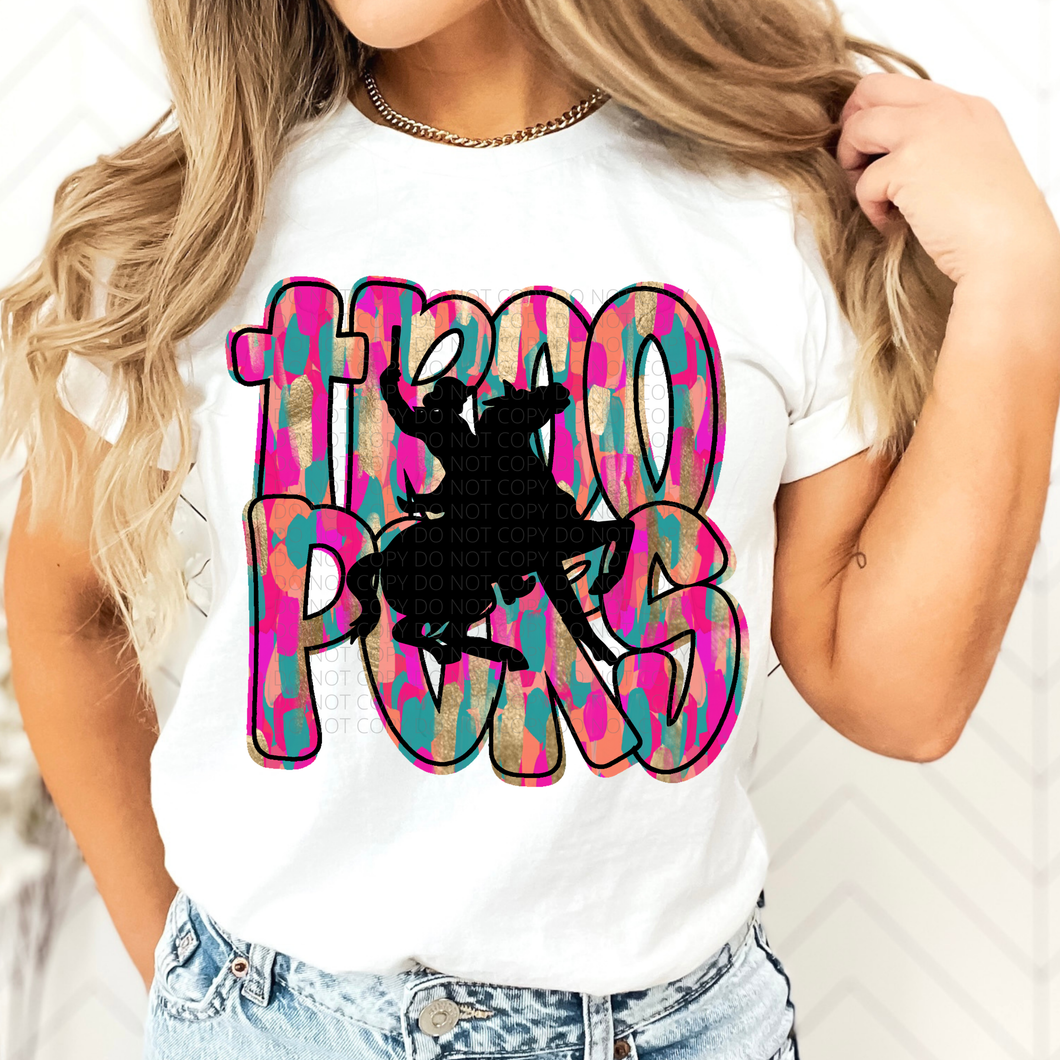 Troopers Brushstroke Mascot DTF transfer