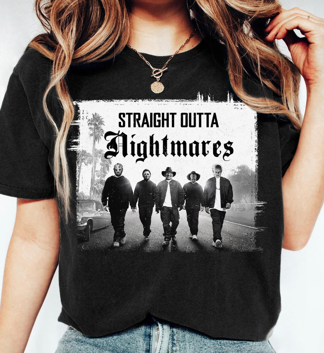 Straight Outta Nightmares DTF transfer