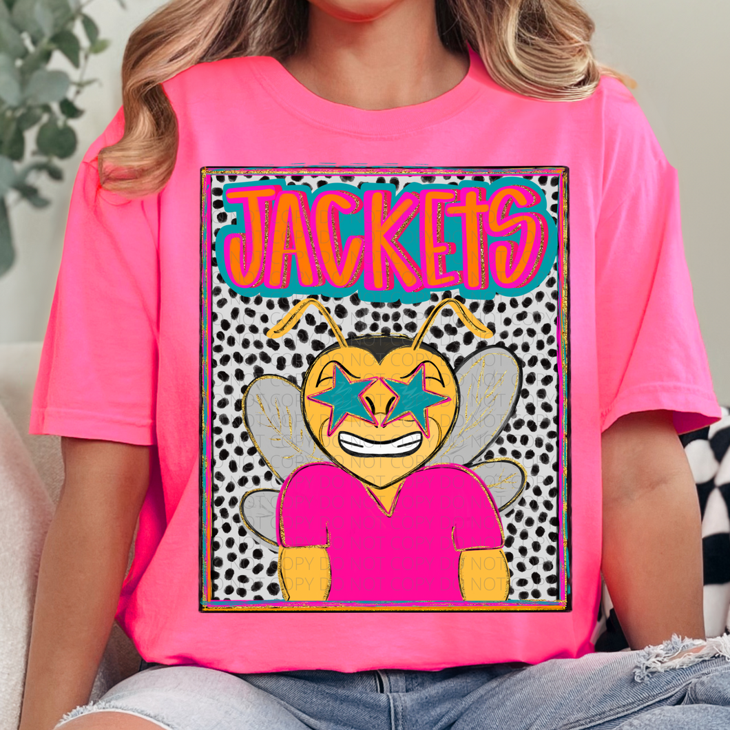 Jackets Preppy Mascot DTF transfer