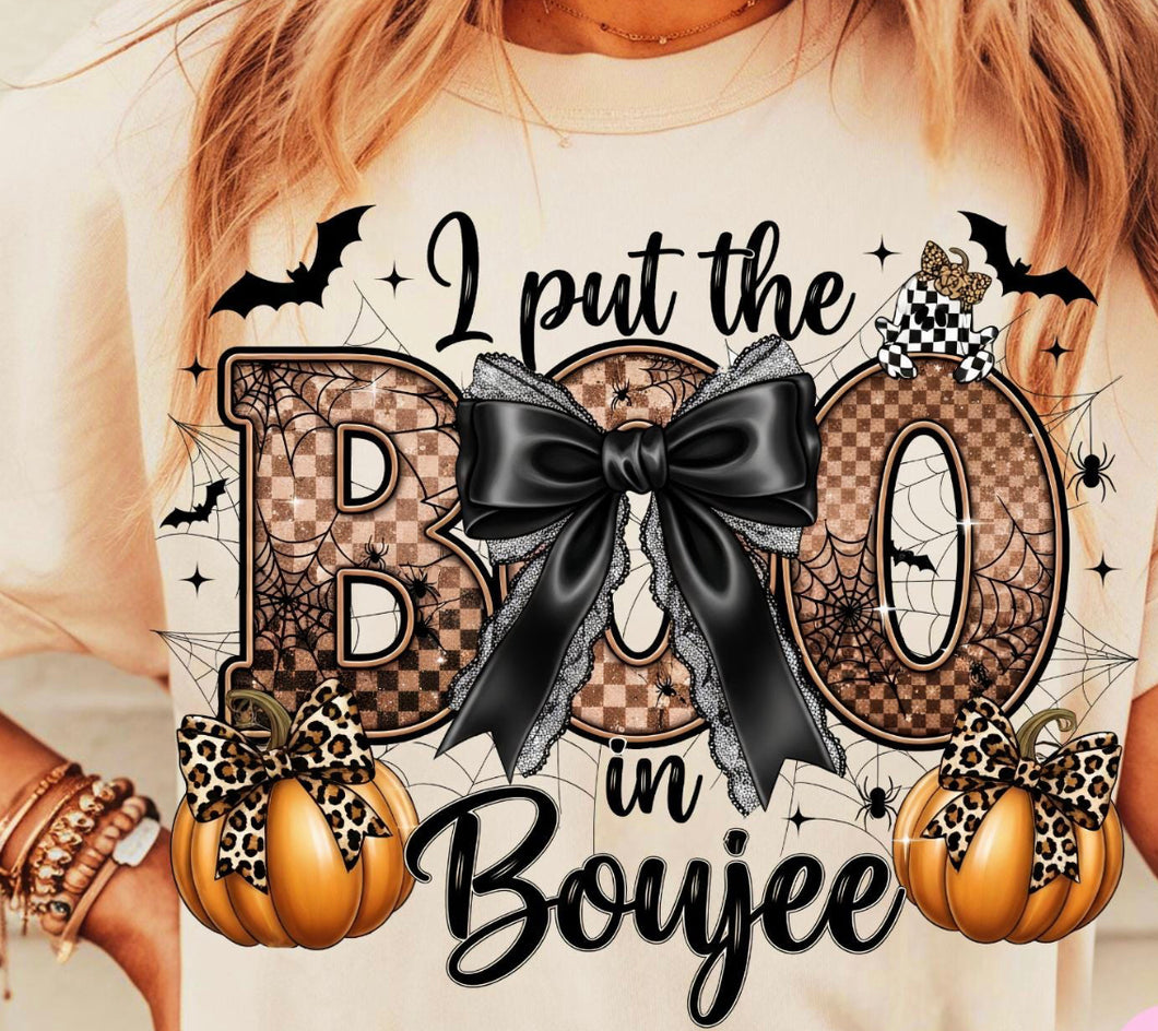 Boo in Boujee DTF transfer