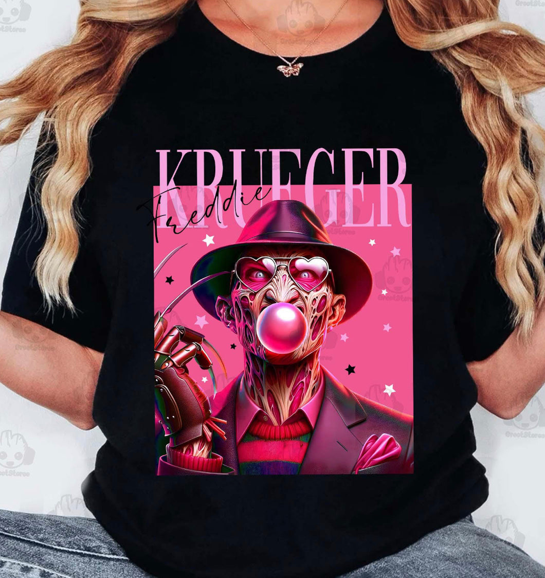 Krueger freddy Pink Bubble DTF transfer