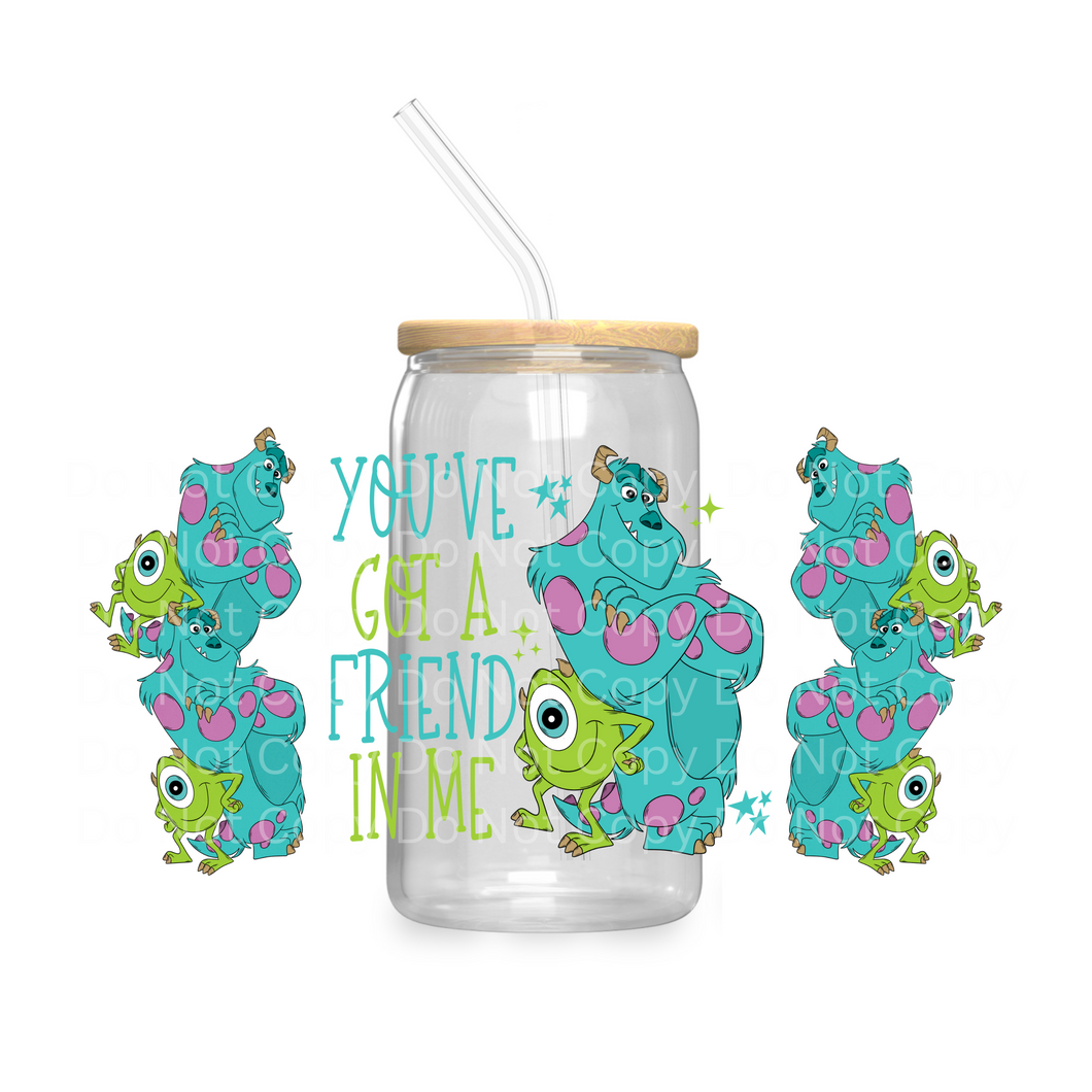 Monsters Friend in Me - UV DTF 16 oz Cup Wrap