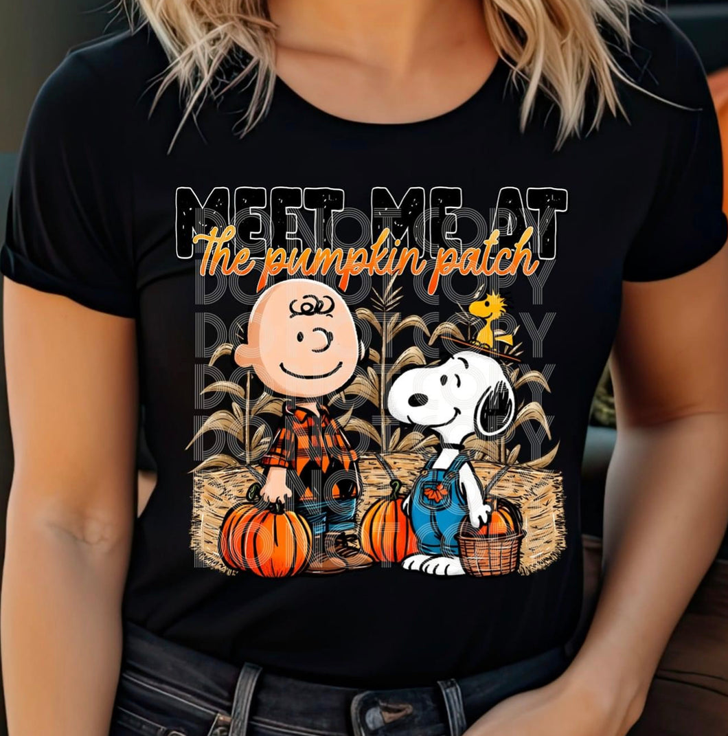 Meet me at the Pumpkin Patch charlie b DTF transfer