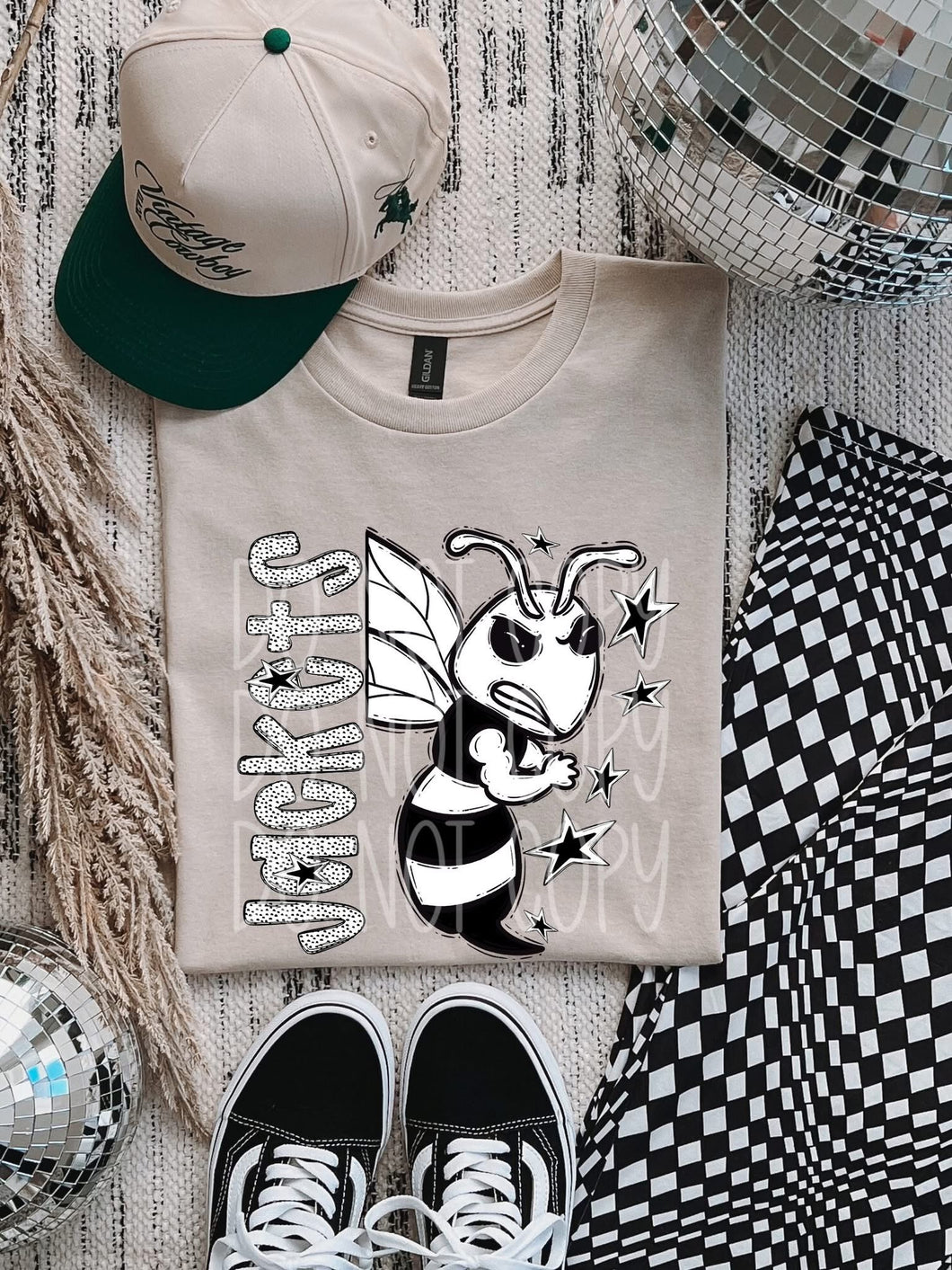 Jackets black & white Mascot DTF transfer