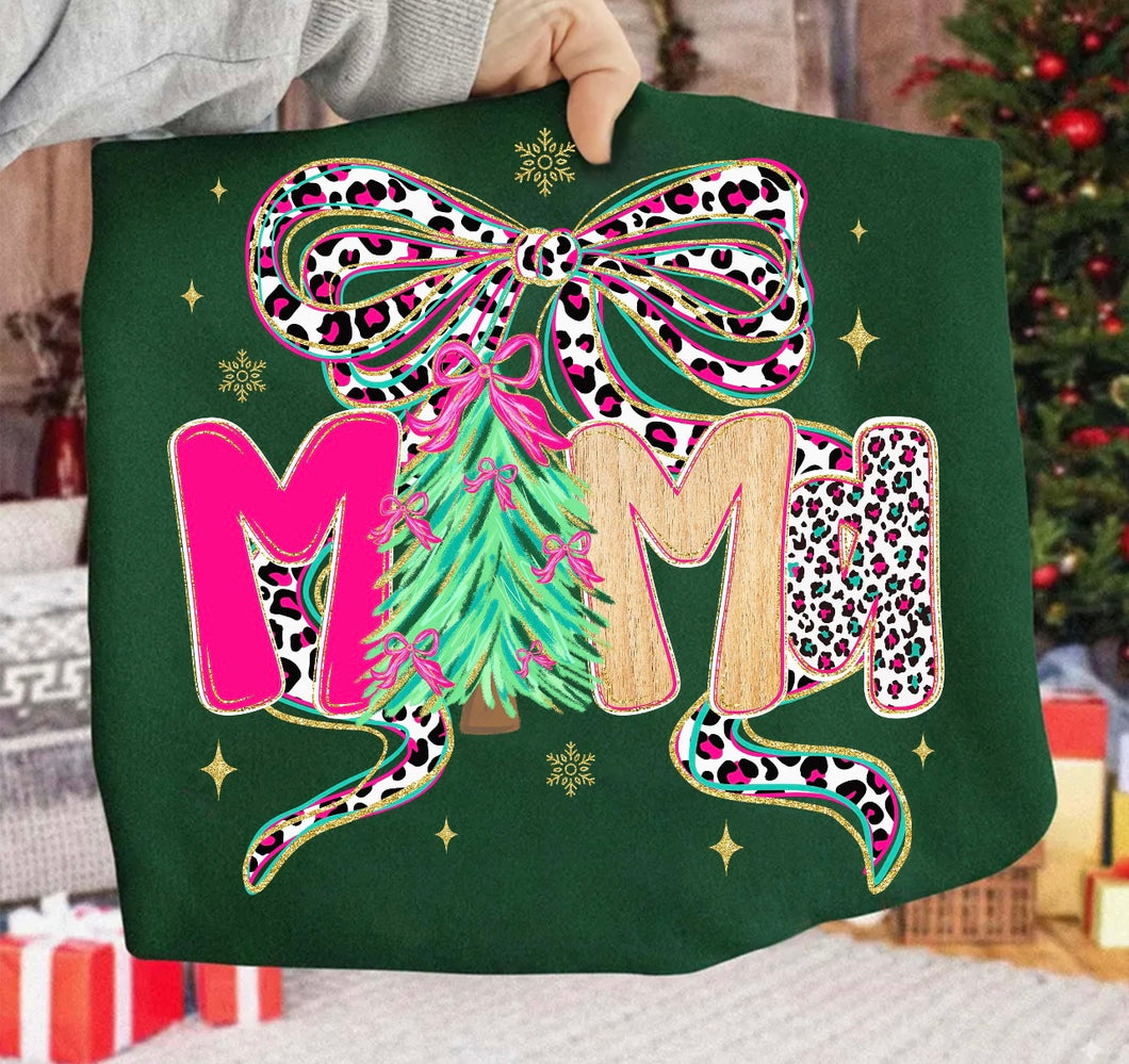 Mama Coquette Christmas DTF transfer