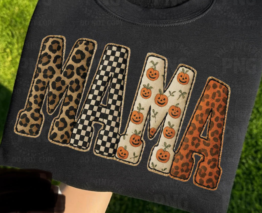 Fall Varsity Mama DTF transfer