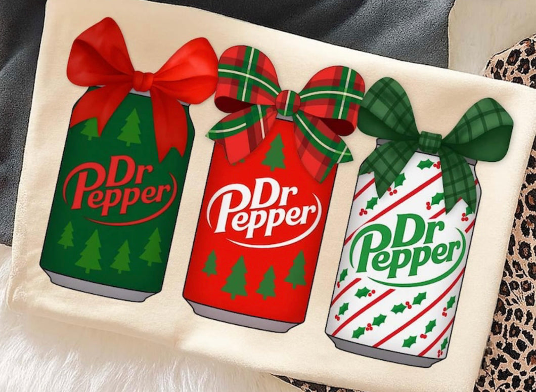 Dr. Pepper Christmas drinks DTF transfer