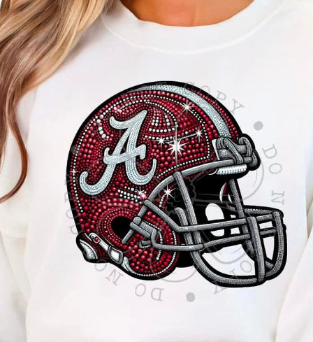 Alabama Football Helmet DTF transfer