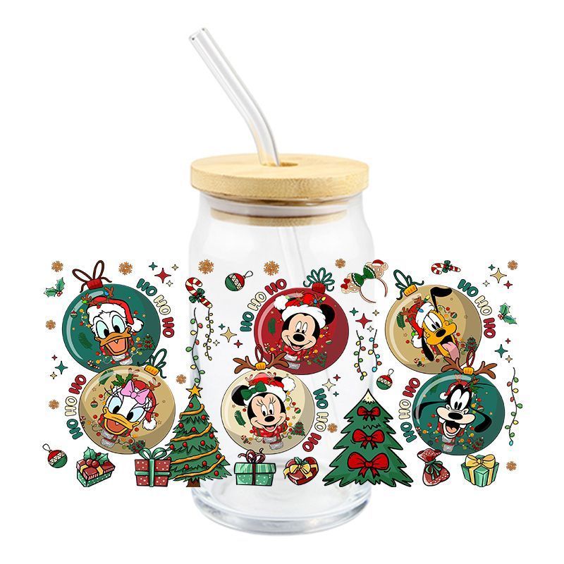 Mouse Christmas ornaments - UV DTF 16 oz Cup Wrap