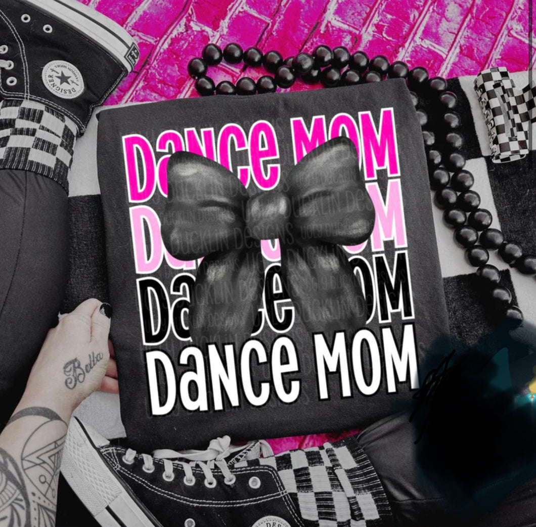 Dance Mom pink DTF transfer