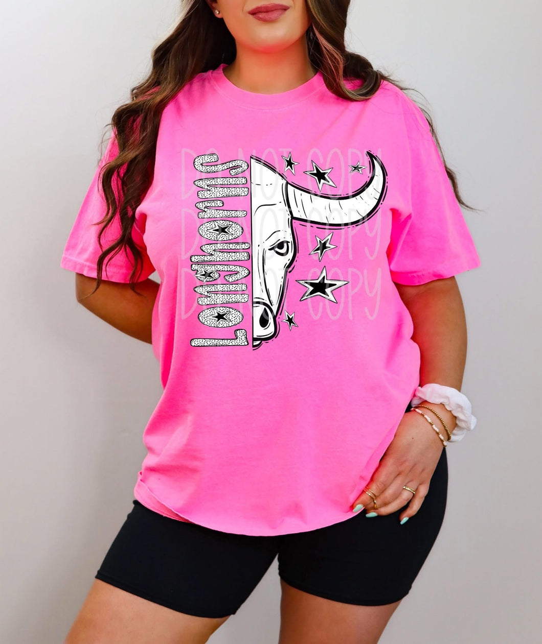 Longhorns black & white Mascot DTF transfer