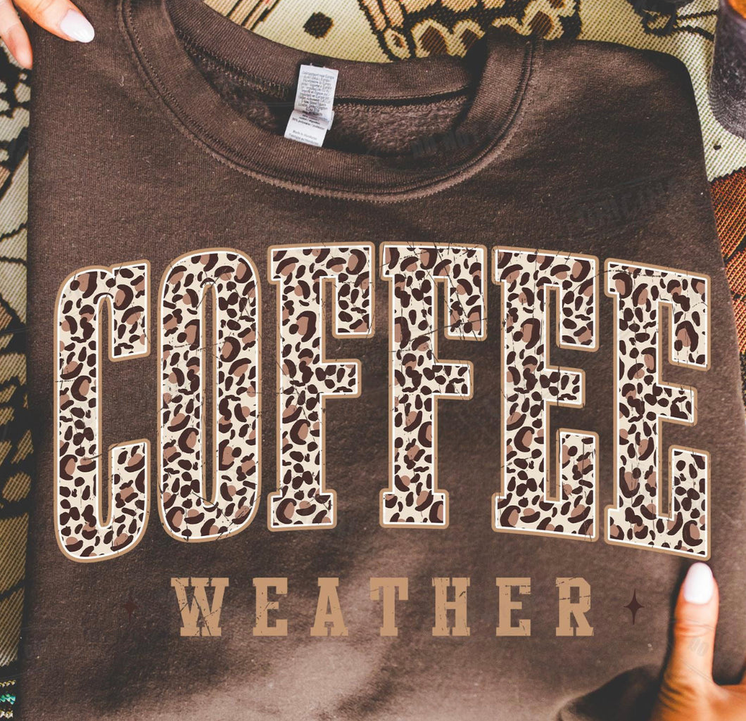 Coffee Weather DTF transfer