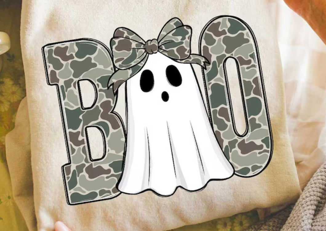 BOO girl ghost DTF transfer
