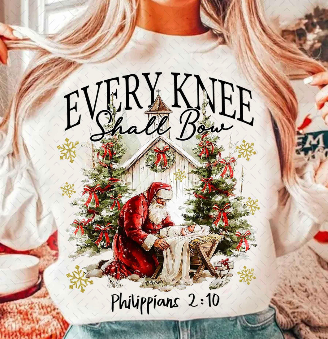 Every Knee Shall Bow church DTF transfer