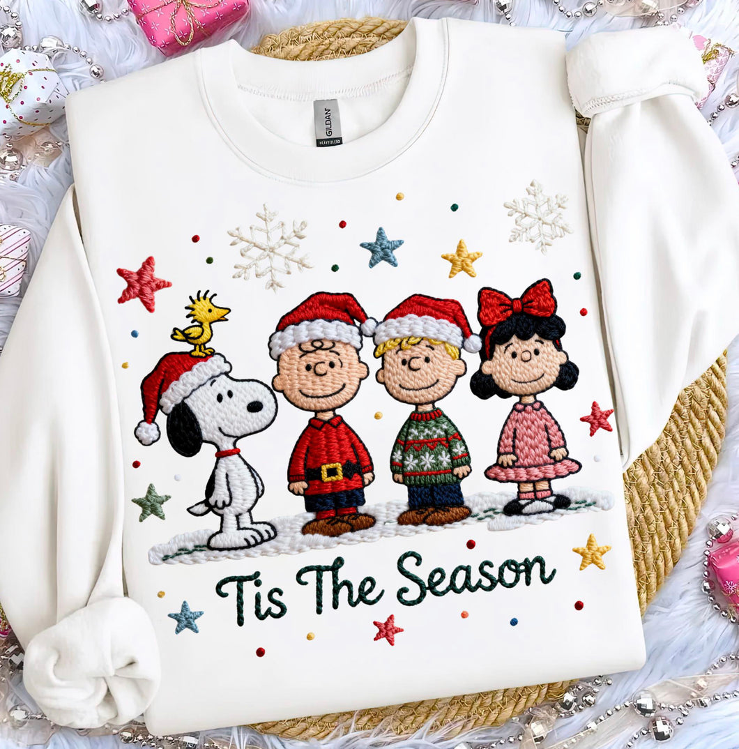 Faux Yarn Charlie B Tis the Season DTF transfer