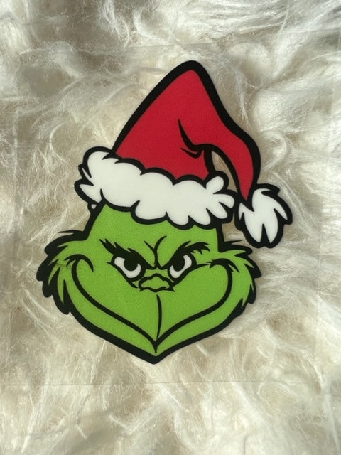 Green Guy Santa Hat - UV DTF 2.5