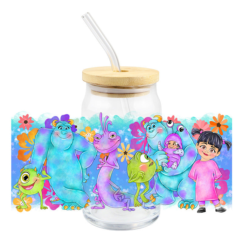 Monsters and Boo - UV DTF 16 oz Cup Wrap