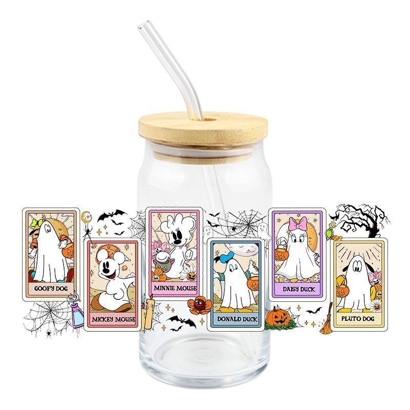 Halloween Mouse Tarot cards - UV DTF 16 oz Cup Wrap