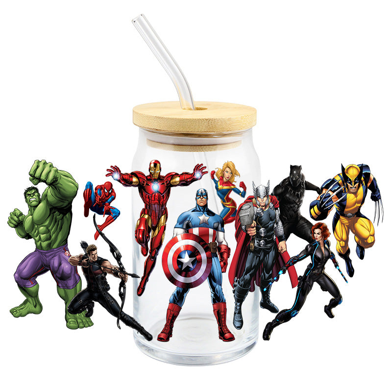 Super Hero - UV DTF 16 oz Cup Wrap