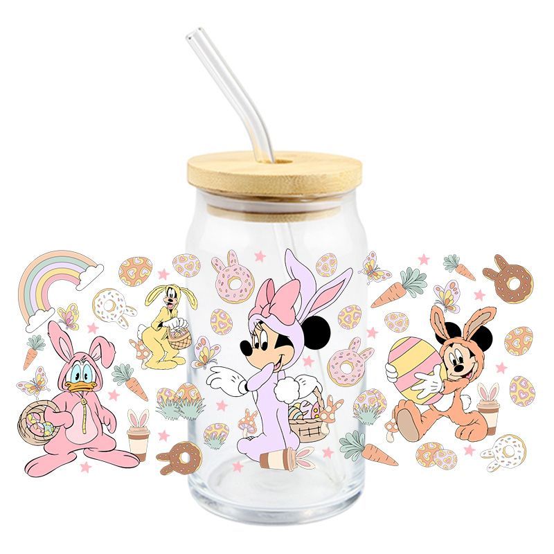 Easter Mouse with M & Friends - UV DTF 16 oz Cup Wrap