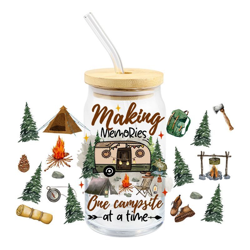 Making Memories One Campsite at a Time - UV DTF 16 oz Cup Wrap