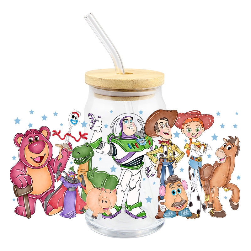 Toy Cartoon - UV DTF 16 oz Cup Wrap